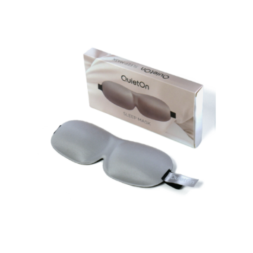 Premium blackout sleep mask designed to block light and improve sleep quality at home or while travelling.